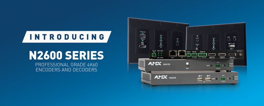 AMX Introduces SVSI N2600D 4K60 Wallplate Networked AV Encoders and Decoders with Dante AV-A