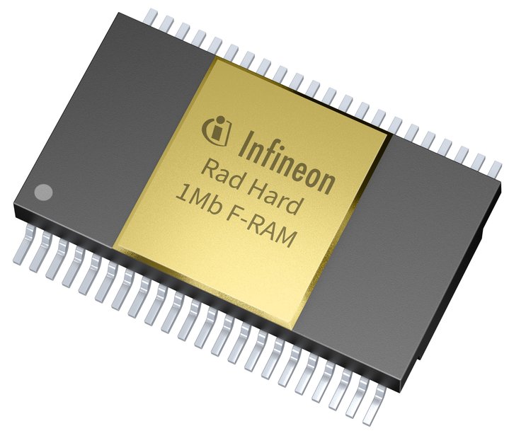 Infineon extends radiation-hardened memory portfolio with industry’s first space qualified parallel interface 1 and 2 Mb F-RAMs