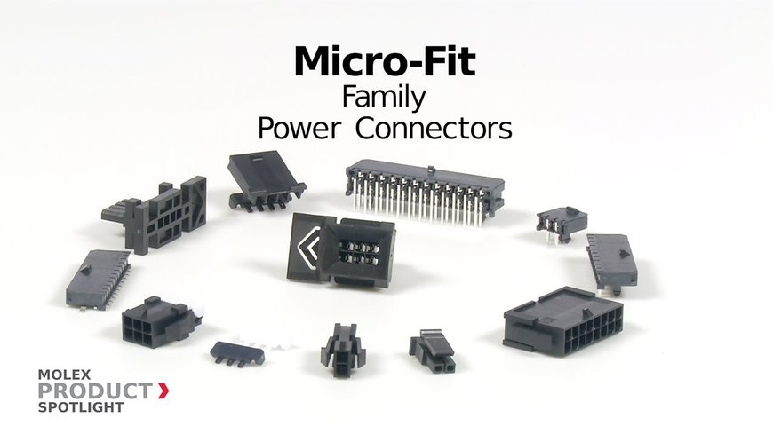 Reliability for almost all areas: The Micro-Fit 3.0 connectors from Molex - new at Rutronik