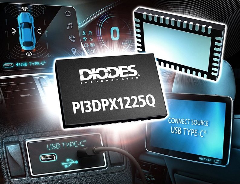 10Gbps Automotive-Compliant Active Crossbar Mux from Diodes Incorporated Simplifies Smart-Cockpit Connectivity