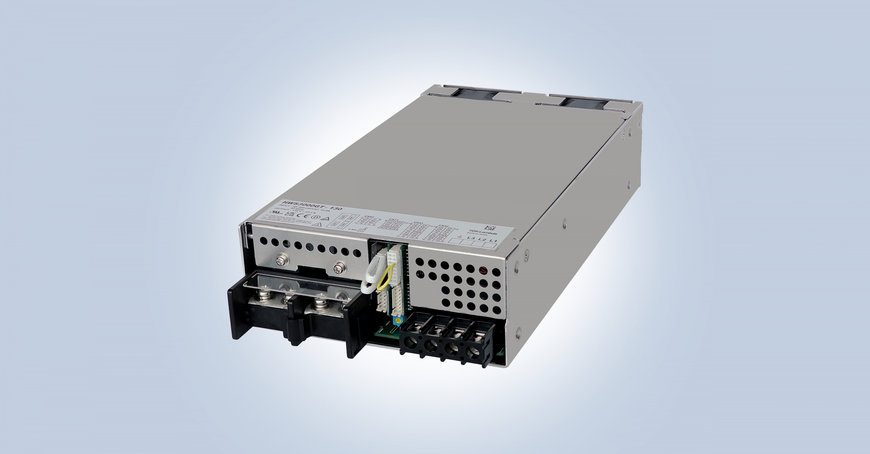 Compact industrial 3kW programmable power supplies offer constant voltage and constant current operation with single or three-phase inputs