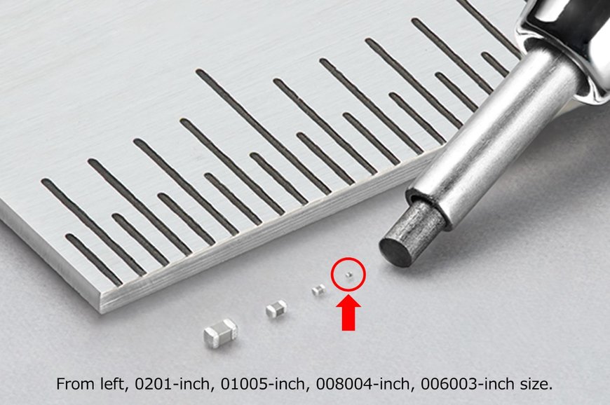 Murata Unveils the World’s Smallest Multilayer Ceramic Capacitor with the First 006003-inch Size (0.16mm×0.08mm) Device