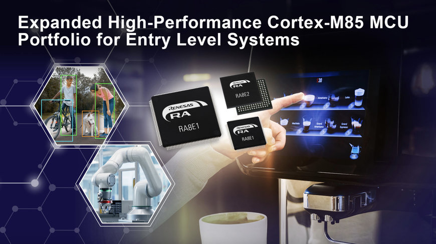 Renesas Presents New RA8 Entry-Line MCU Groups