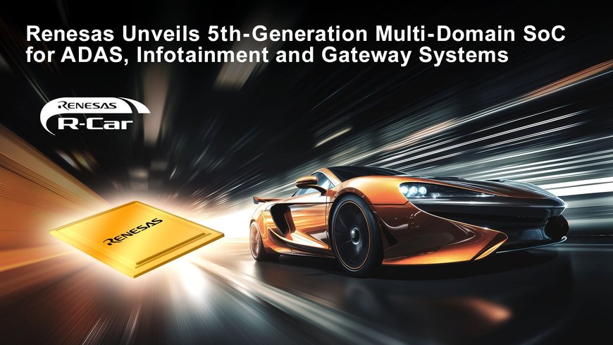 Renesas Unveils Industry’s First Automotive Multi-Domain SoC Built with 3-nm Process Technology