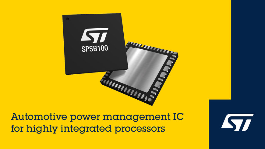 Configurable power-management IC from STMicroelectronics for automotive microcontrollers