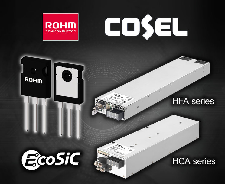 ROHM’s EcoSiC Technology Powers COSEL’s High-Efficiency 3.5kW AC-DC Power Supply Units 