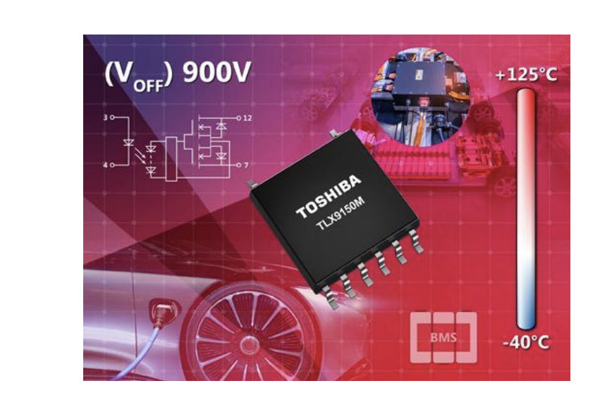 Toshiba releases automotive photorelay with high breakdown voltage of 900V